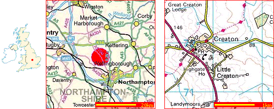 Maps of Creaton