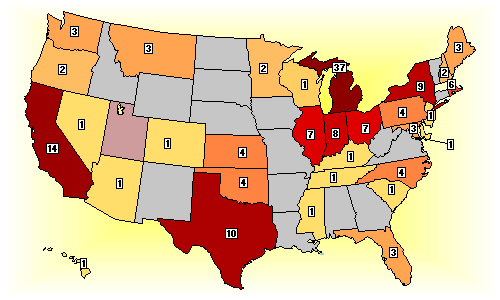 USA Distribution Map