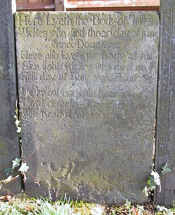 Headstone - William Wickes